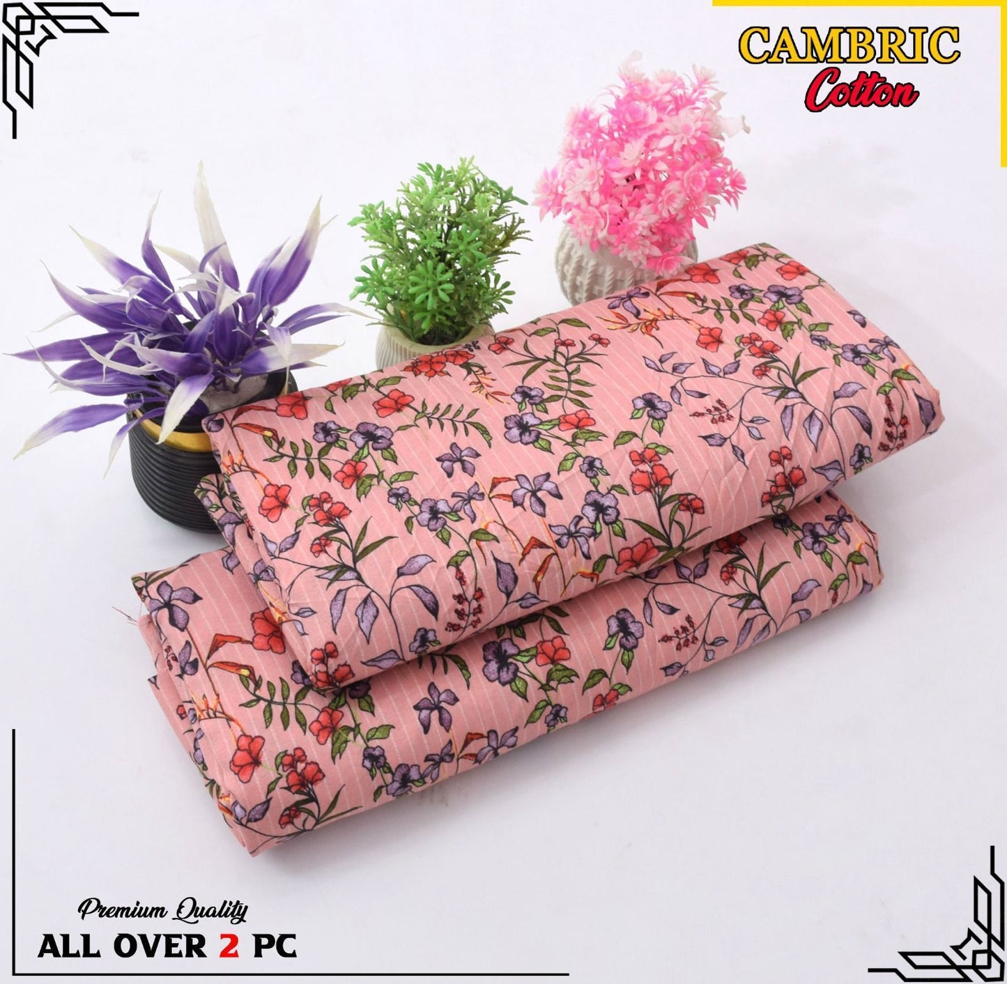 Ladies 2-Piece – Micro Polo Cotton with Floral Print