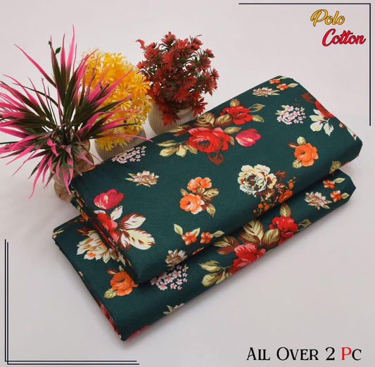 Ladies 2-Piece – Micro Polo Cotton with Floral Print