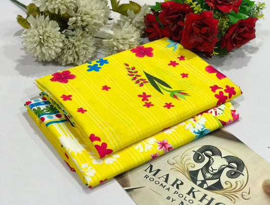 Ladies 2-Piece – Micro Polo Cotton with Floral Print