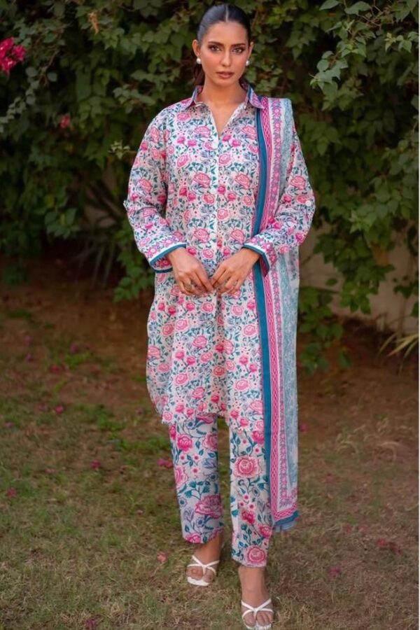Bana dora digital printed lawn 3pc suit