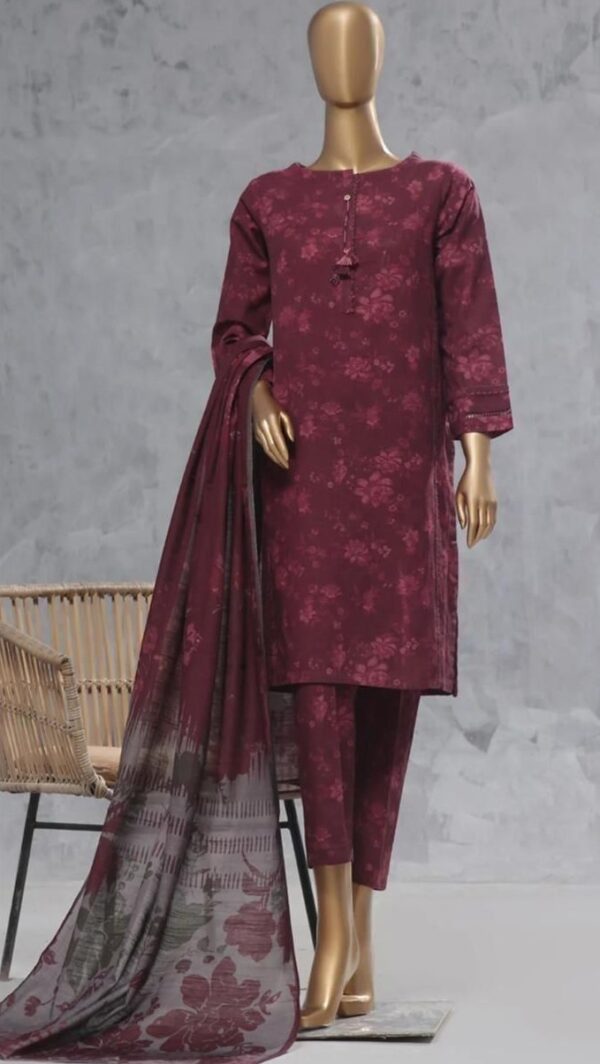Bana dora digital printed lawn 3pc suit