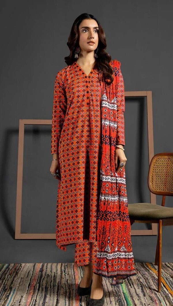 Bana dora digital printed lawn 3pc suit