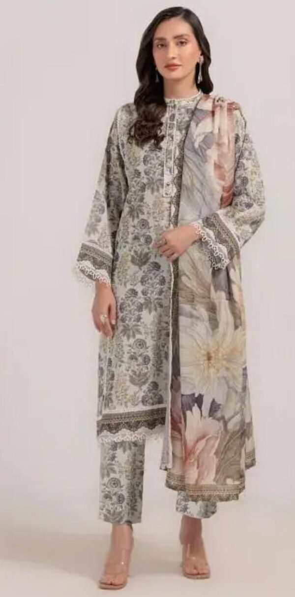 Bana dora digital printed lawn 3pc suit