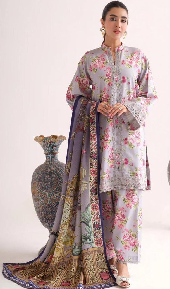 Bana dora digital printed lawn 3pc suit