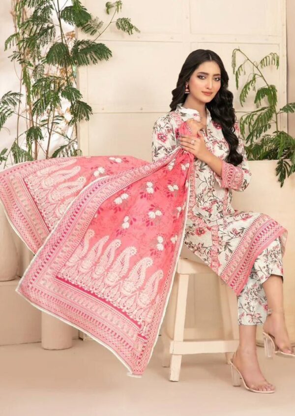Bana dora digital printed lawn 3pc suit