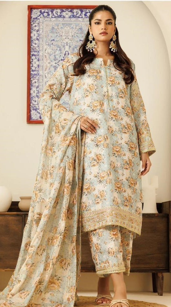 Bana dora digital printed lawn 3pc suit