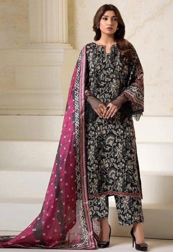 Bana dora digital printed lawn 3pc suit