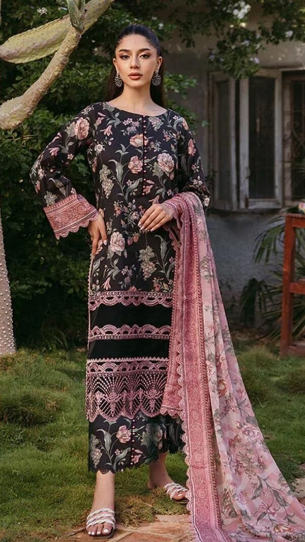 Bana dora digital printed lawn 3pc suit
