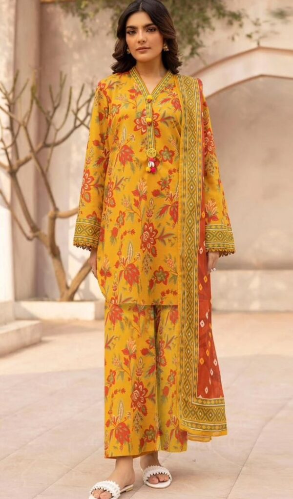 Bana dora digital printed lawn 3pc suit