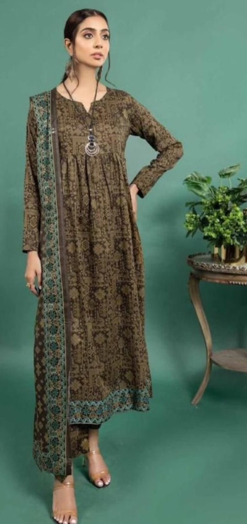 Bana dora digital printed lawn 3pc suit