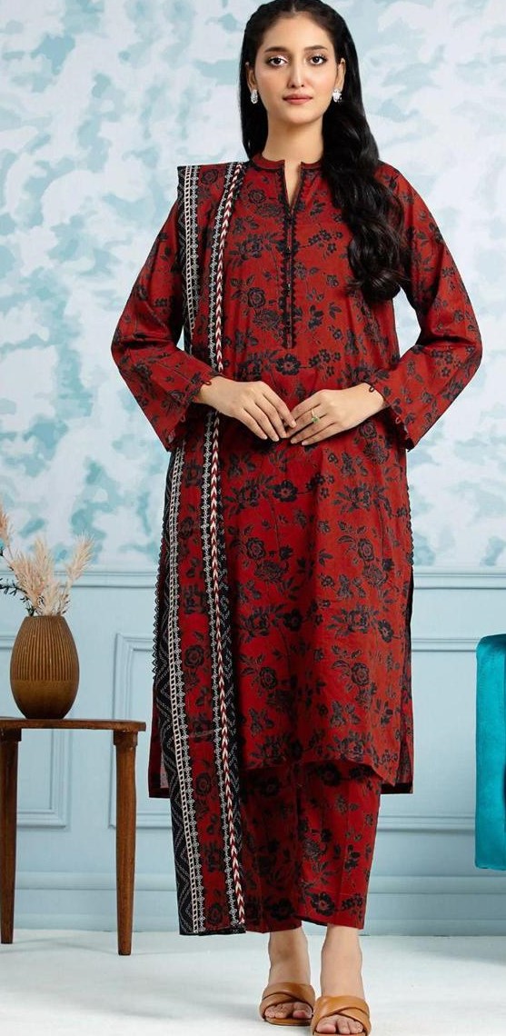 Bana dora digital printed lawn 3pc suit