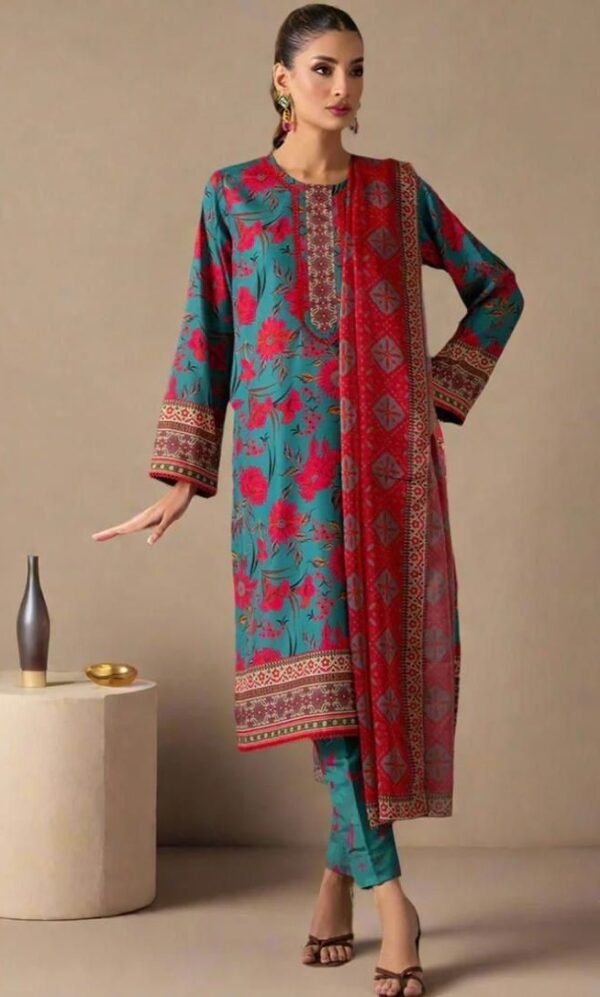 Bana dora digital printed lawn 3pc suit