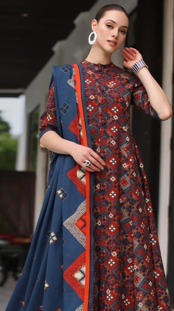 Bana dora digital printed lawn 3pc suit