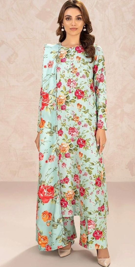 Bana dora digital printed lawn 3pc suit