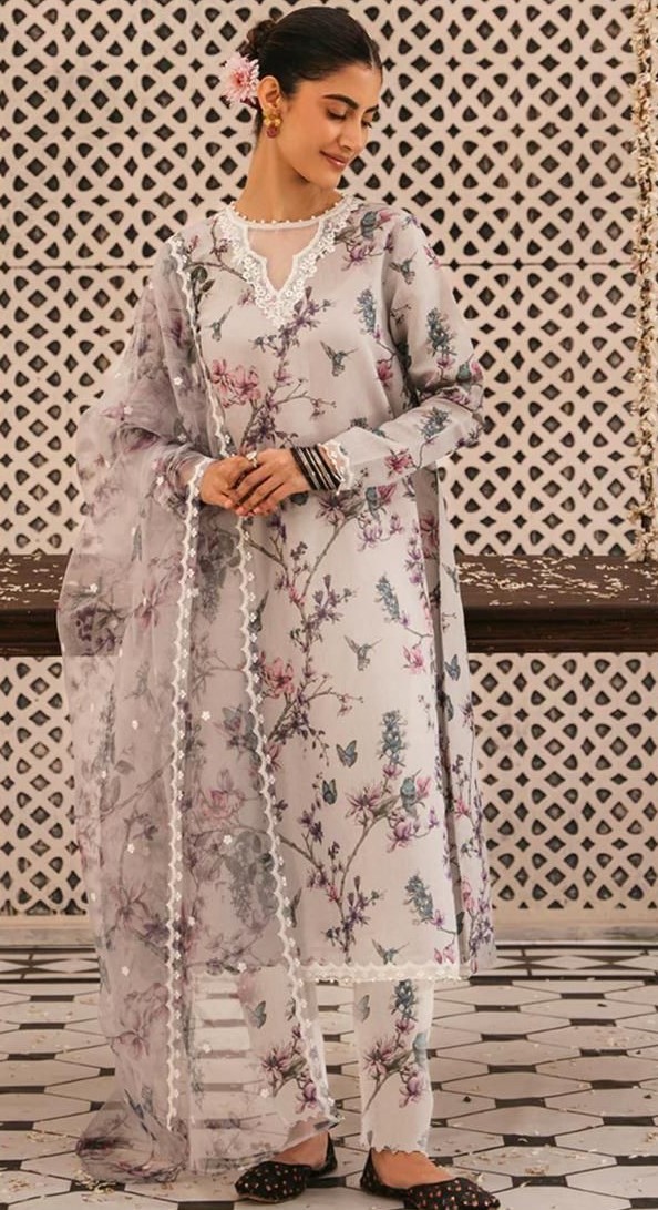 Bana dora digital printed lawn 3pc suit