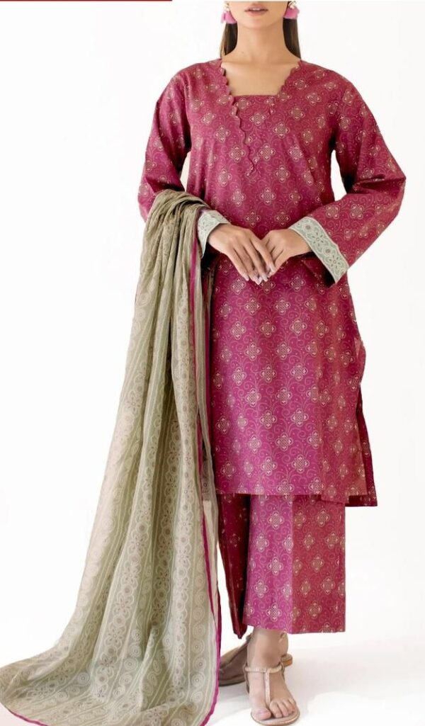 Bana dora digital printed lawn 3pc suit