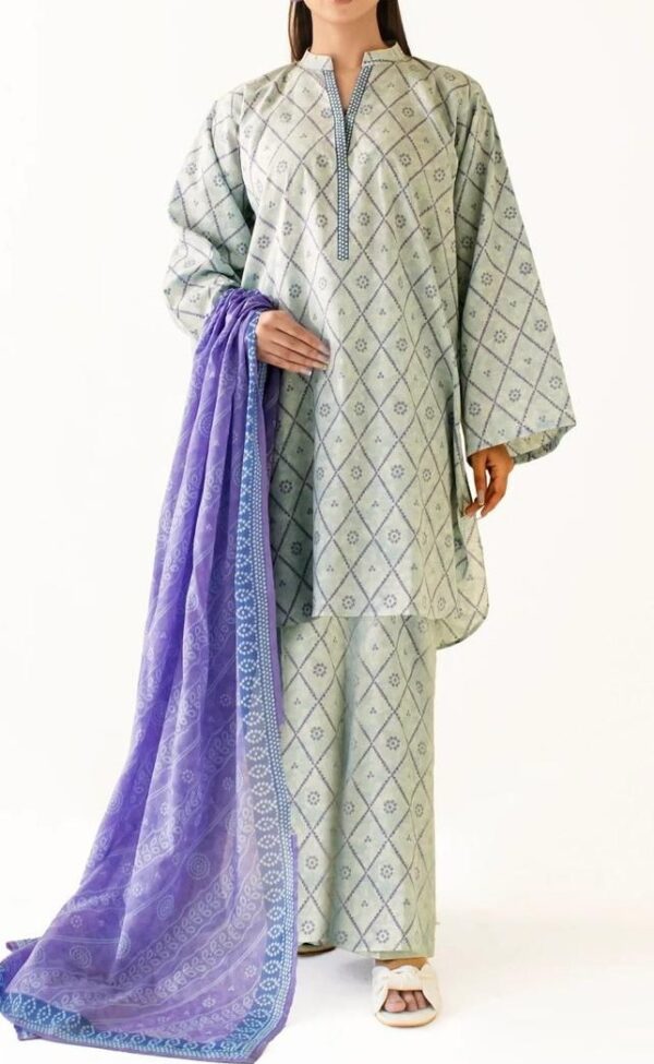 Bana dora digital printed lawn 3pc suit