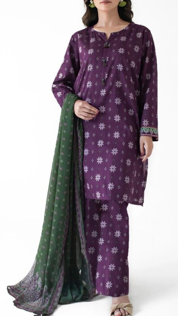 Bana dora digital printed lawn 3pc suit